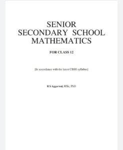 MATHEMATICS WITH SOLUTION FOR CLASS 12