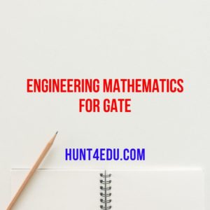 Engineering Mathematics for GATE