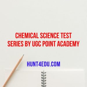 best chemical science test series by ugc point academy