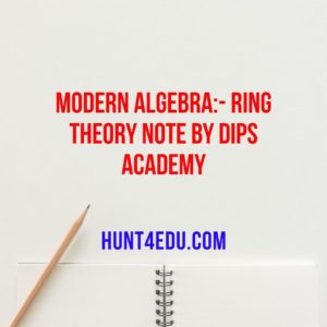  ring theory note by dips academy