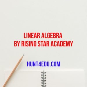 linear algebra by rising star academy