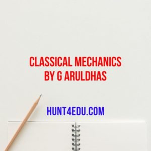 classical mechanics by g aruldhas