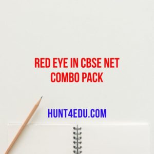 red eye in cbse net combo pack