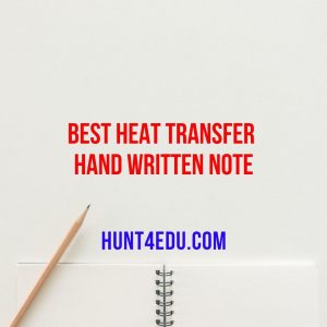 best heat transfer hand written note