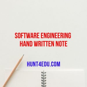 software engineering hand written note