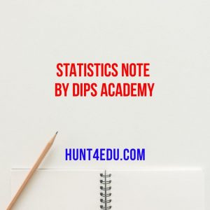 statistics note by dips academy