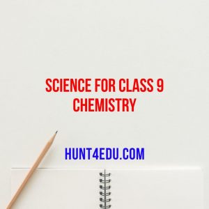 science for class 9 chemistry
